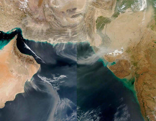 Dust Storms across Iran Wall Decal