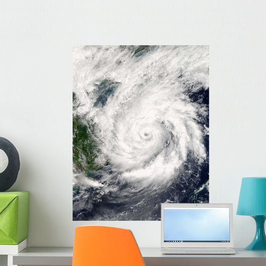 Satellite Typhoon Kai-tak Wall Decal