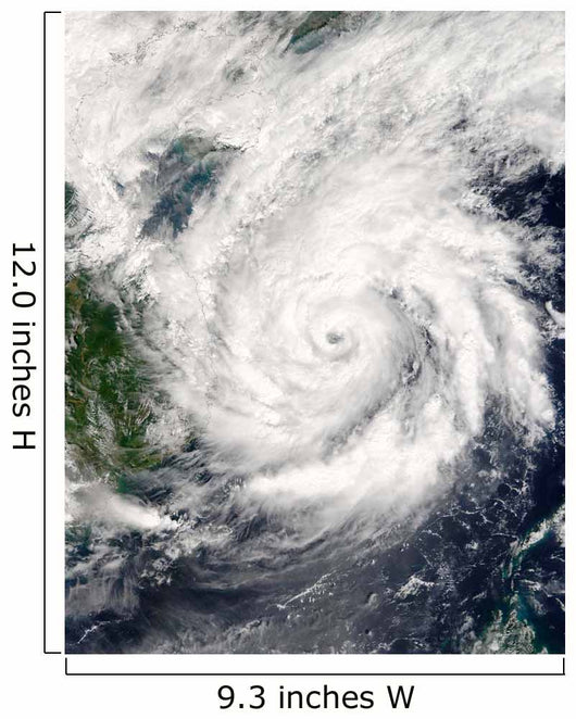 Satellite Typhoon Kai-tak Wall Decal