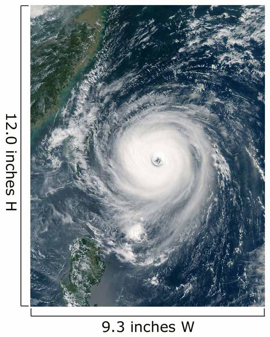 Typhoon Longwang Approaching Taiwan Wall Decal