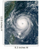 Typhoon Longwang Approaching Taiwan Wall Decal