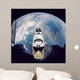 Fish-eye Space Shuttle Atlantis Wall Decal