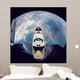 Fish-eye Space Shuttle Atlantis Wall Decal