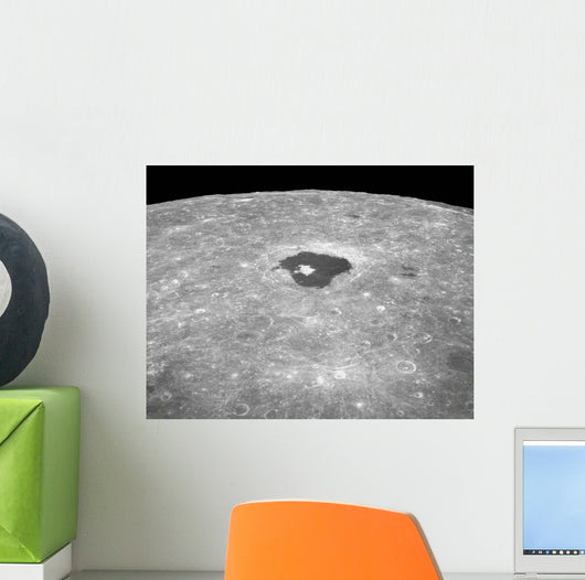 Large Crater Tsiolkovsky Lunar Wall Decal