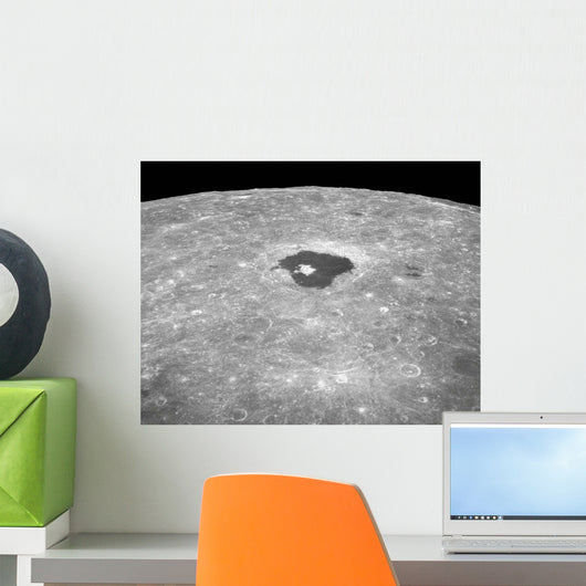 Large Crater Tsiolkovsky Lunar Wall Decal