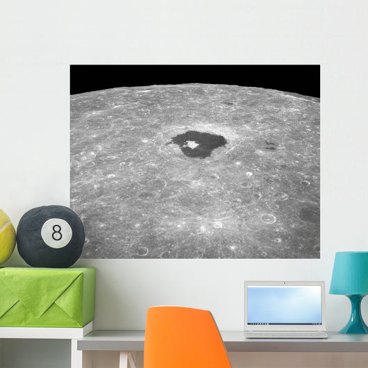 Large Crater Tsiolkovsky Lunar Wall Decal