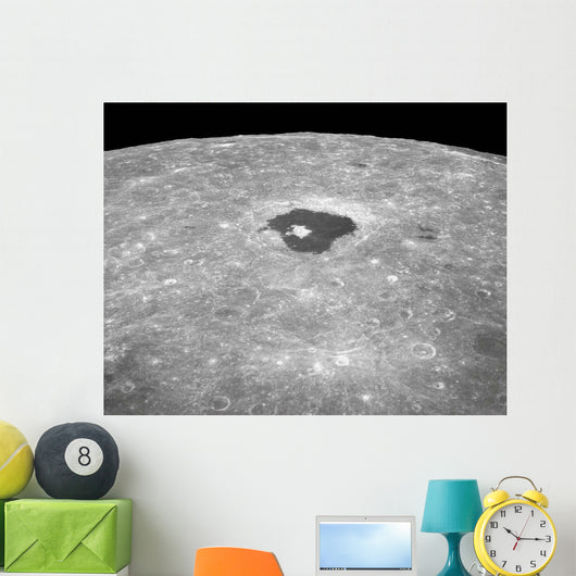 Large Crater Tsiolkovsky Lunar Wall Decal