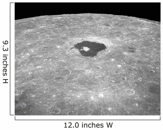 Large Crater Tsiolkovsky Lunar Wall Decal