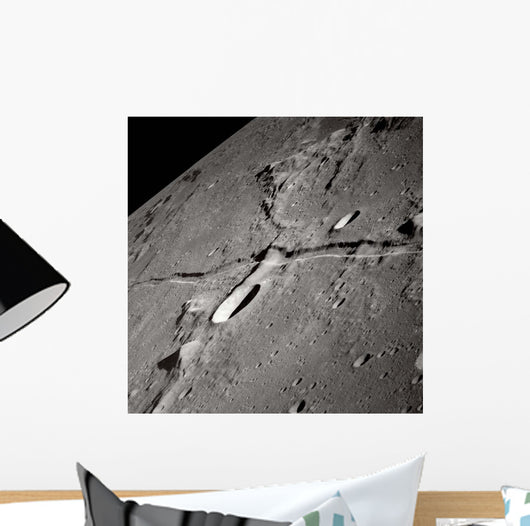Oblique Moon's Surface Wall Decal