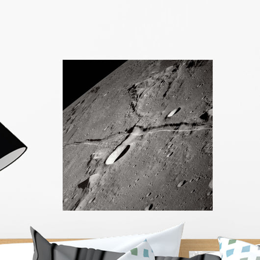 Oblique Moon's Surface Wall Decal