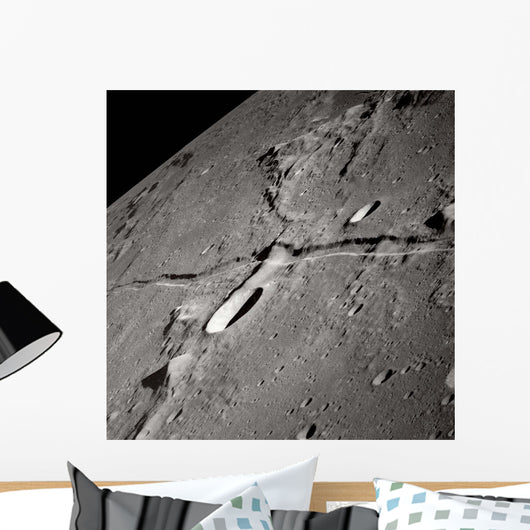 Oblique Moon's Surface Wall Decal