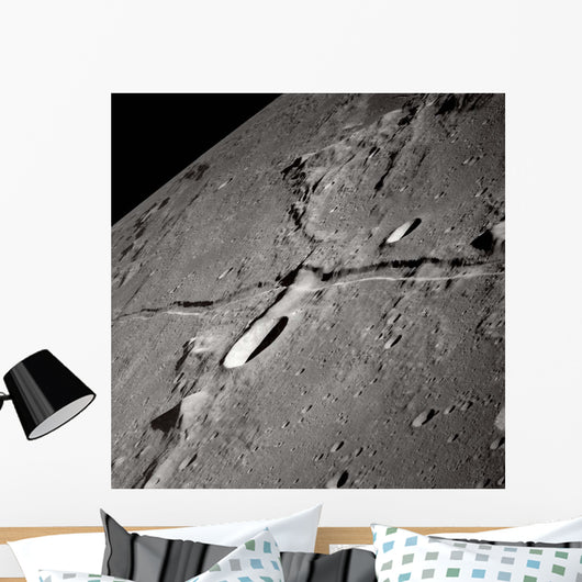 Oblique Moon's Surface Wall Decal