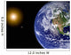Digitally Enhanced Planet Earth Wall Decal