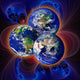 Digitally Enhanced Image Three Wall Decal