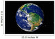 Full Earth Showing South Wall Decal Design 1