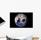 Full Earth Showing Europe Wall Decal Design 1