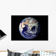 Full Earth Showing Europe Wall Decal Design 1