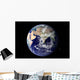Full Earth Showing Europe Wall Decal Design 1