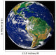 Full Earth Showing South Wall Decal Design 2