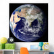 Full Earth Showing Europe Wall Decal Design 2