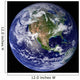 Full Earth Showing North Wall Decal Design 2