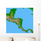 Topographic Central America Wall Decal