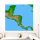 Topographic Central America Wall Decal