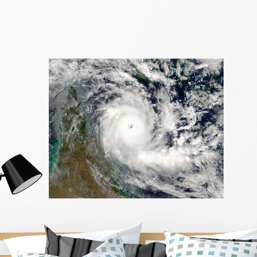 Satellite Cyclone Ingrid Wall Decal