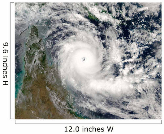 Satellite Cyclone Ingrid Wall Decal