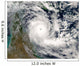 Satellite Cyclone Ingrid Wall Decal