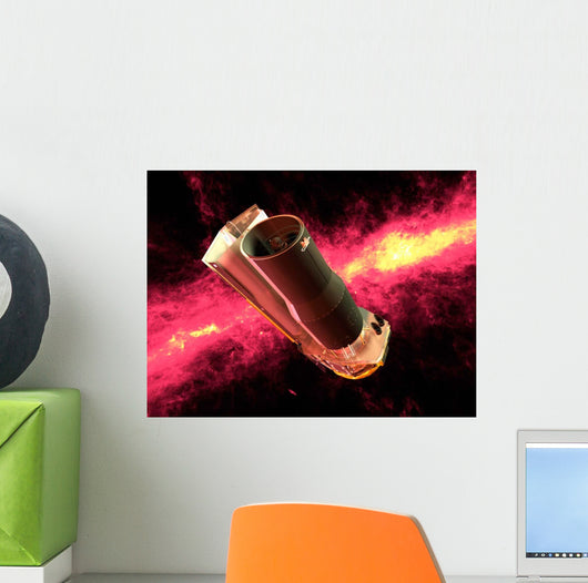 Spitzer Rendered against Infrared Wall Decal
