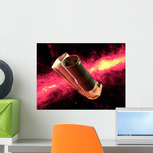 Spitzer Rendered against Infrared Wall Decal