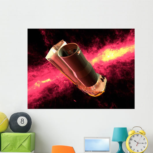 Spitzer Rendered against Infrared Wall Decal