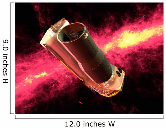 Spitzer Rendered against Infrared Wall Decal