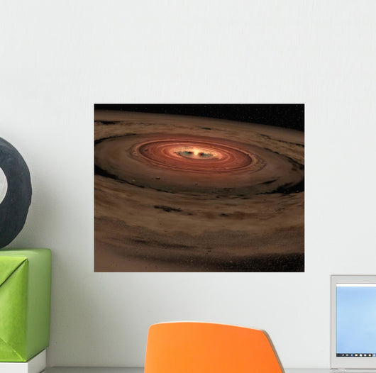 Brown Dwarf Surrounded Swirling Wall Decal