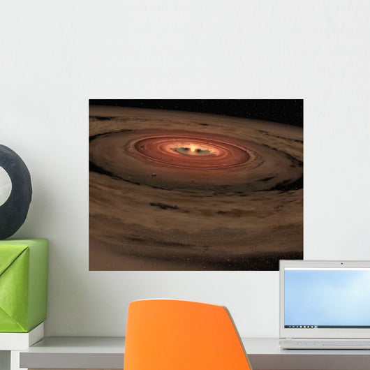 Brown Dwarf Surrounded Swirling Wall Decal