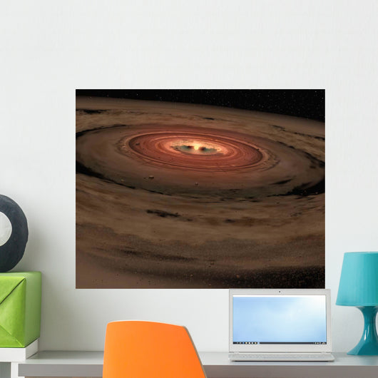 Brown Dwarf Surrounded Swirling Wall Decal