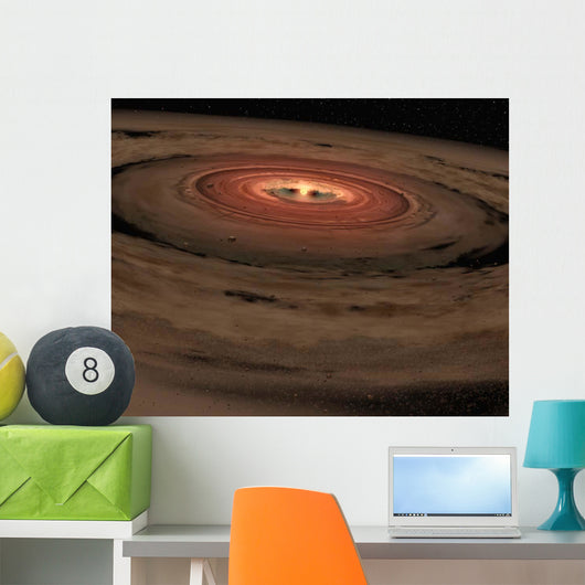 Brown Dwarf Surrounded Swirling Wall Decal