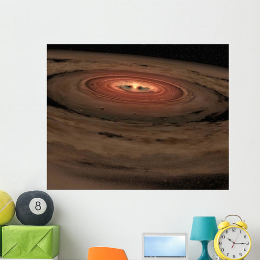 Brown Dwarf Surrounded Swirling Wall Decal