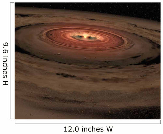 Brown Dwarf Surrounded Swirling Wall Decal