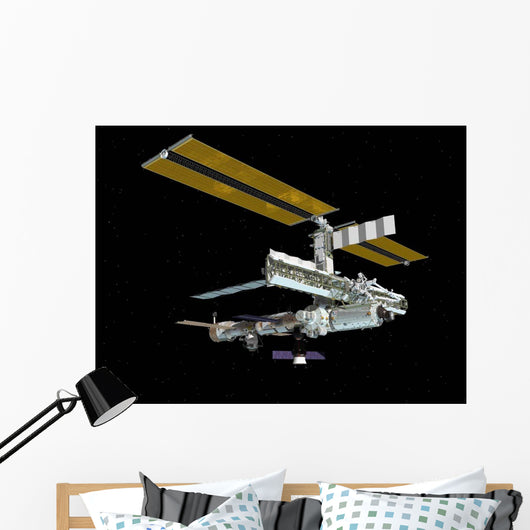 Computer Generated International Space Wall Decal Design 1