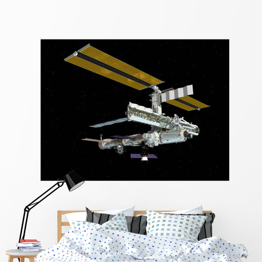 Computer Generated International Space Wall Decal Design 1