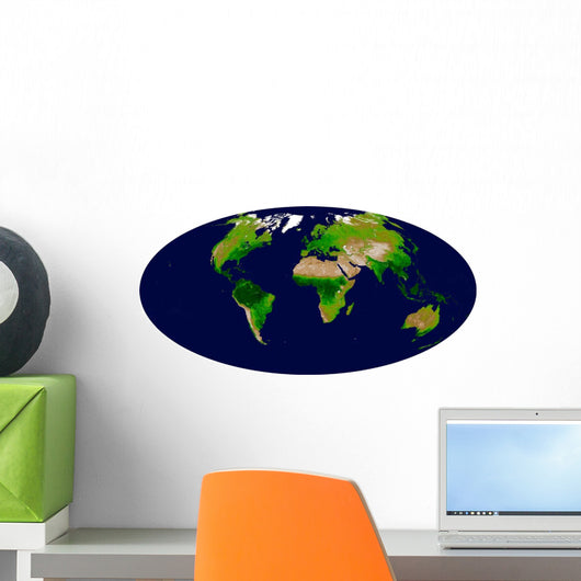 Enhanced Vegetation Index Map Wall Decal