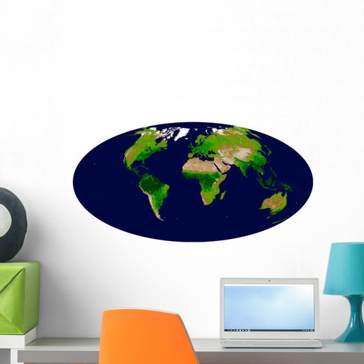 Enhanced Vegetation Index Map Wall Decal