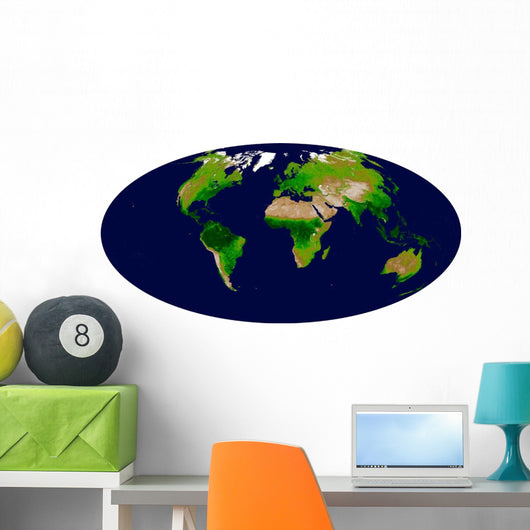 Enhanced Vegetation Index Map Wall Decal