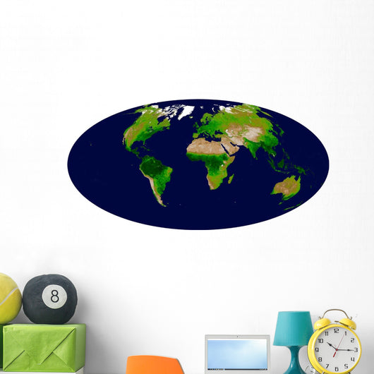 Enhanced Vegetation Index Map Wall Decal