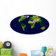 Enhanced Vegetation Index Map Wall Decal