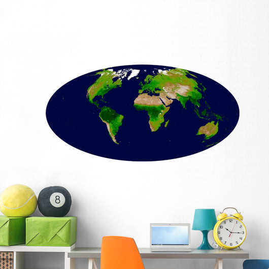 Enhanced Vegetation Index Map Wall Decal