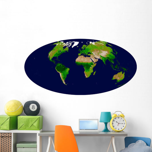 Enhanced Vegetation Index Map Wall Decal