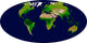 Enhanced Vegetation Index Map Wall Decal